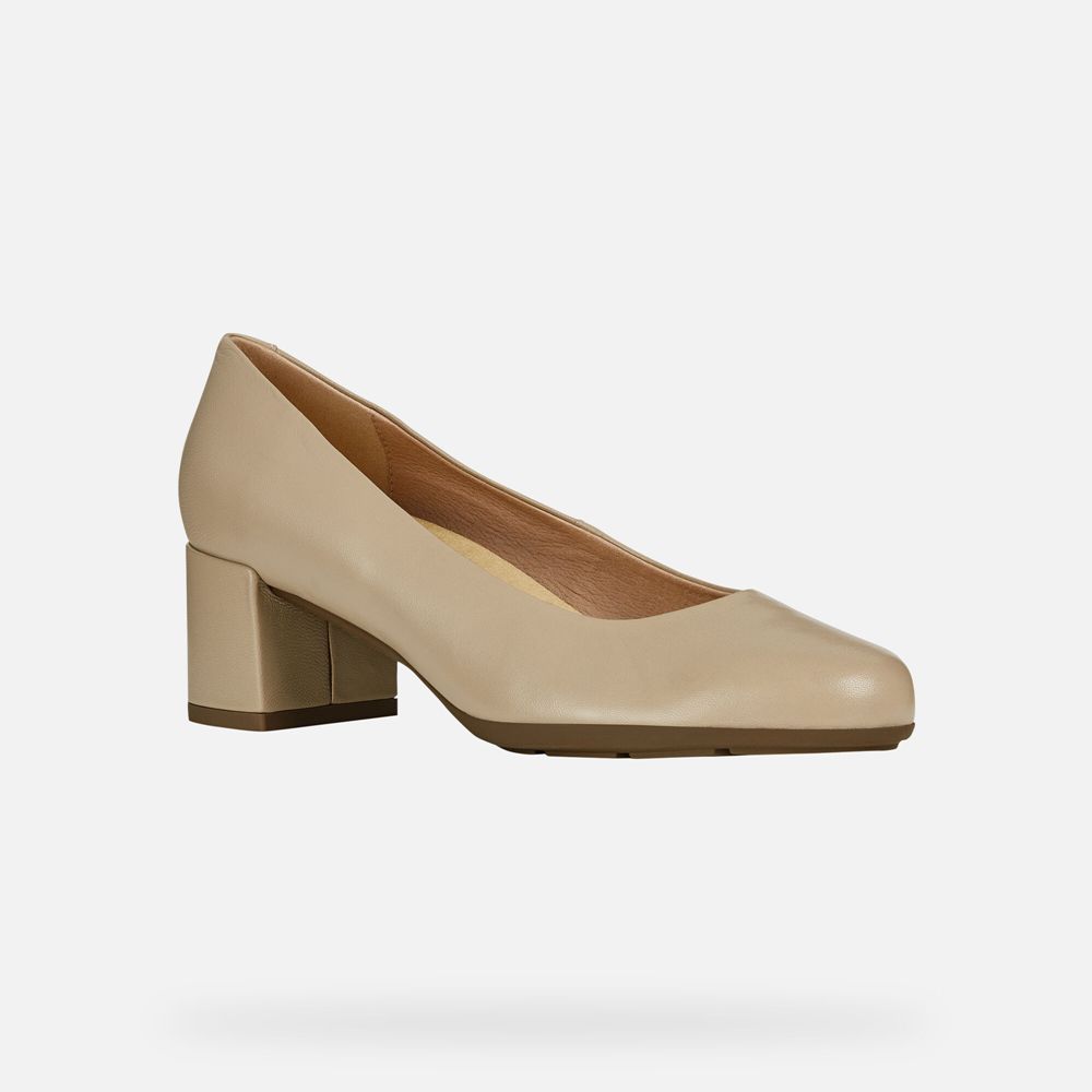 Geox Bayan Stiletto Ayakkabı Bej Rengi - Annya - FIC-901538